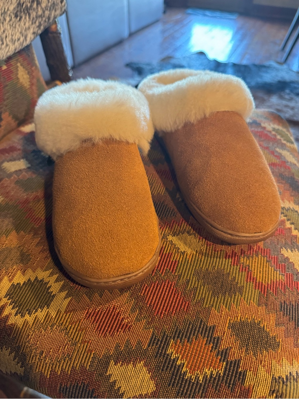Cozy Sheep Wool Slip-On Slippers